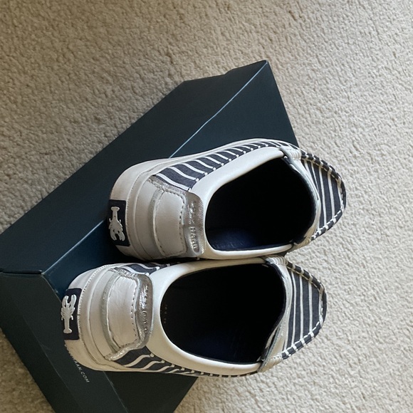 Cole Haan Women's Loafers - Navy and White Stripes - Picture 4 of 4